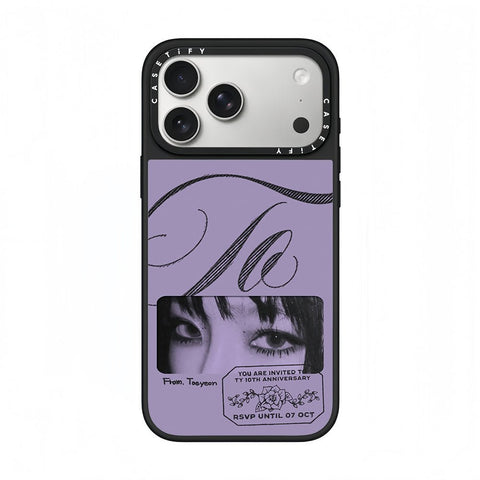 CASETiFY x Taeyeon 10th Anniversary Purple Invitation Collage Phone Case