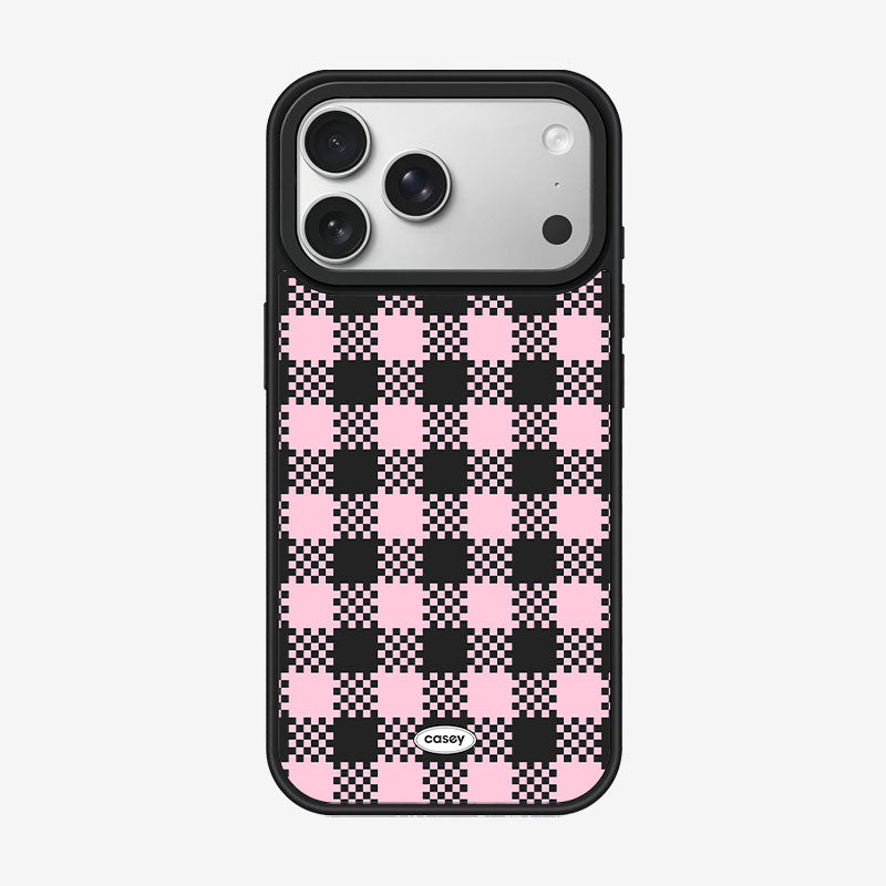 Casey Checkerboard Series Magnetic Matte Phone Case – Anti-Fingerprint Protective Cover