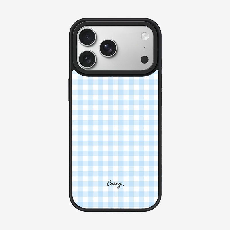 Casey Classic Gingham Magnetic Matte Phone Case – Anti-Fingerprint Protective Cover