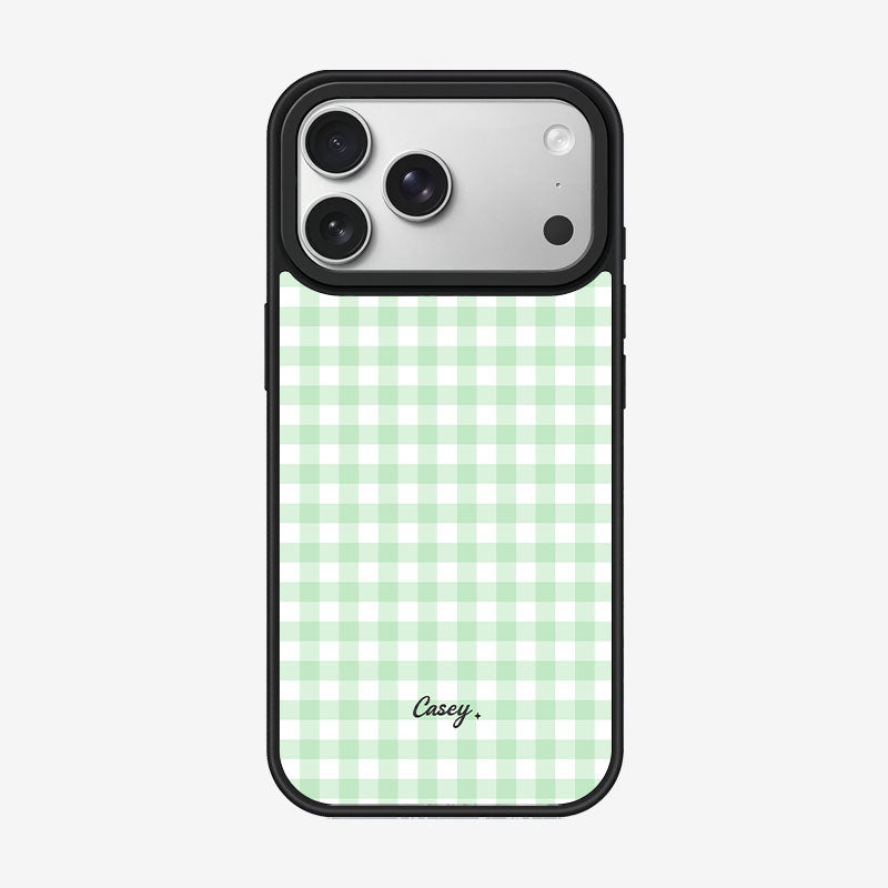 Casey Classic Gingham Magnetic Matte Phone Case – Anti-Fingerprint Protective Cover