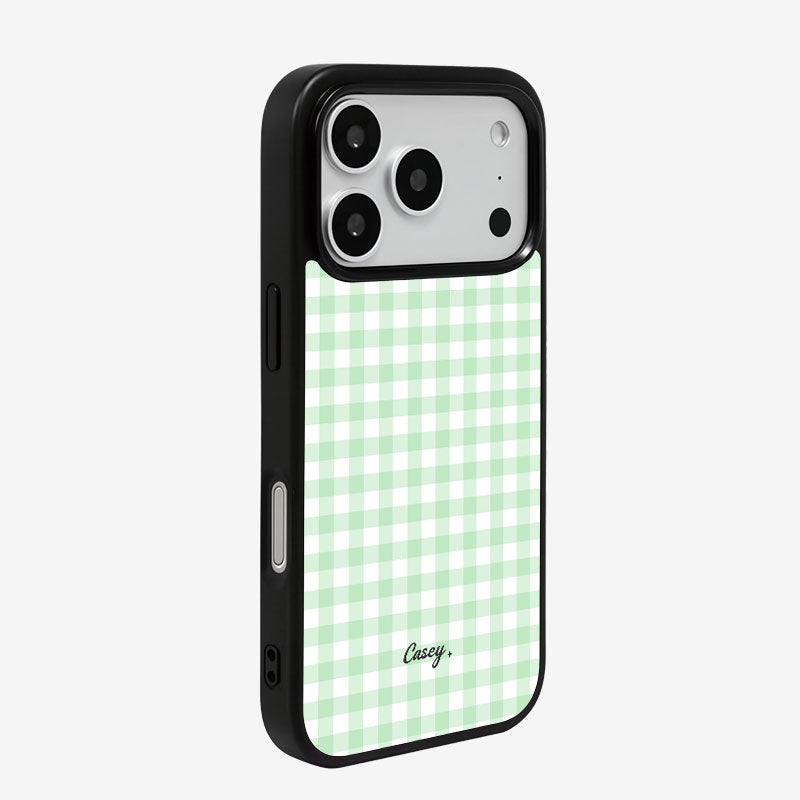 Casey Classic Gingham Magnetic Matte Phone Case – Anti-Fingerprint Protective Cover