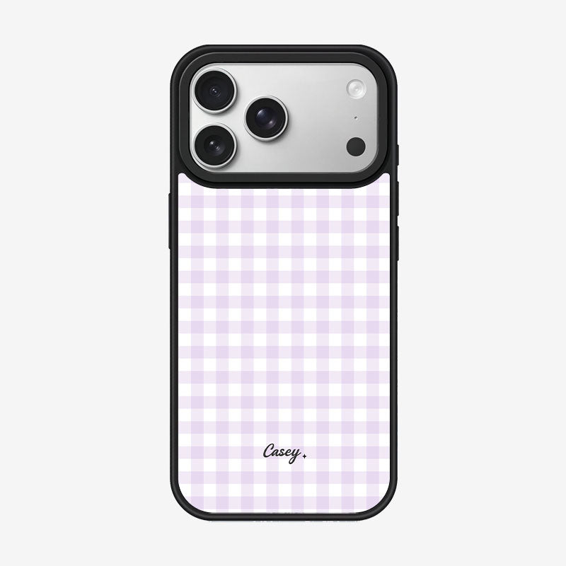 Casey Classic Gingham Magnetic Matte Phone Case – Anti-Fingerprint Protective Cover
