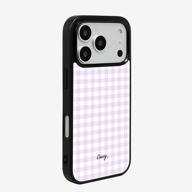Casey Classic Gingham Magnetic Matte Phone Case – Anti-Fingerprint Protective Cover