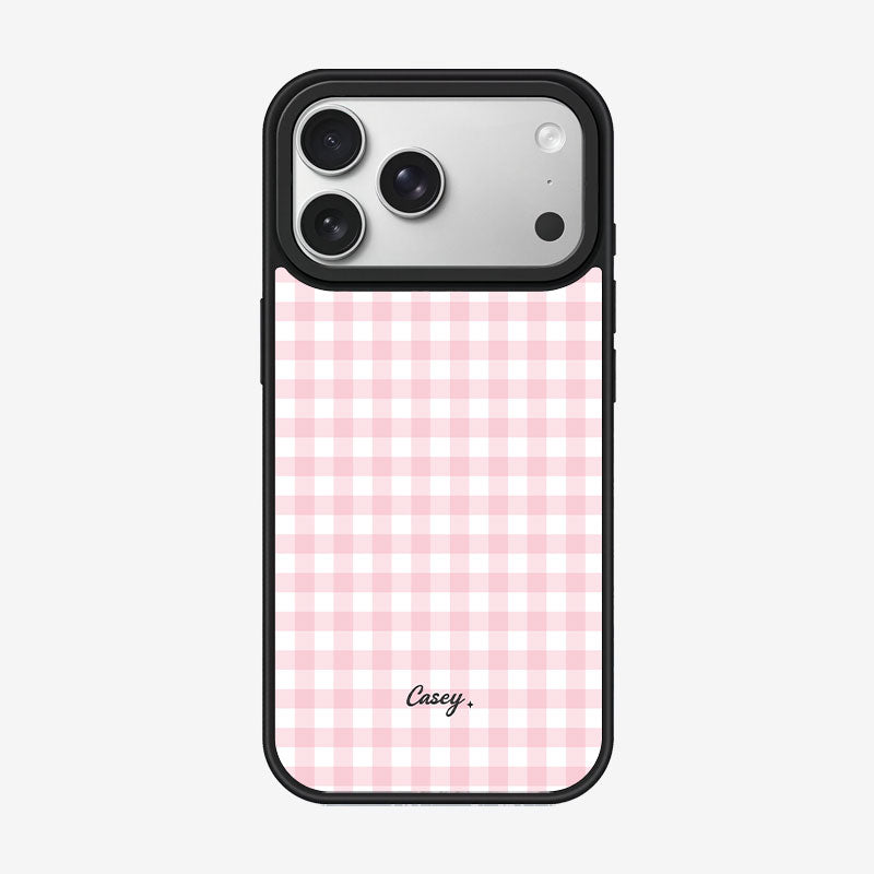 Casey Classic Gingham Magnetic Matte Phone Case – Anti-Fingerprint Protective Cover