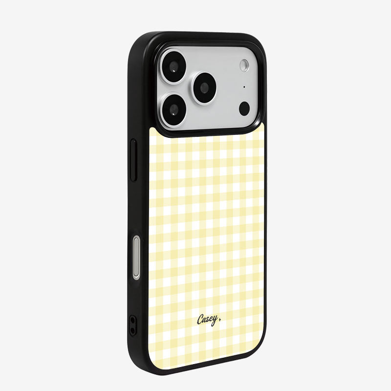 Casey Classic Gingham Magnetic Matte Phone Case – Anti-Fingerprint Protective Cover