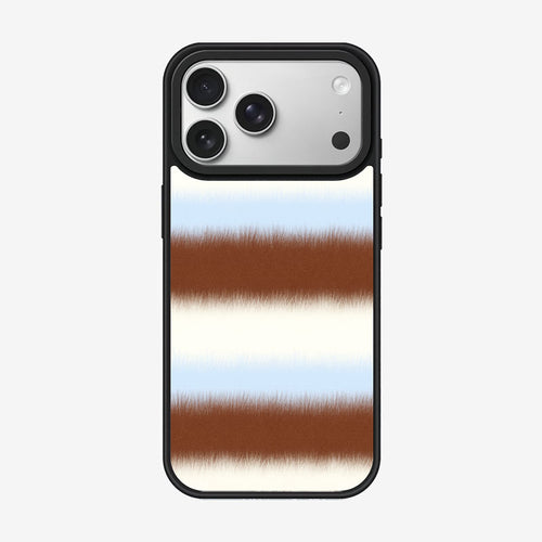 Casey Fuzzy Knit Stripe Series AG Matte Phone Case – Cozy Textured Stripe Protective Cover