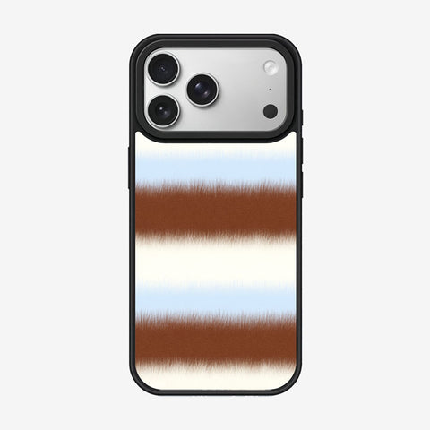 Casey Fuzzy Knit Stripe Series AG Matte Phone Case – Cozy Textured Stripe Protective Cover