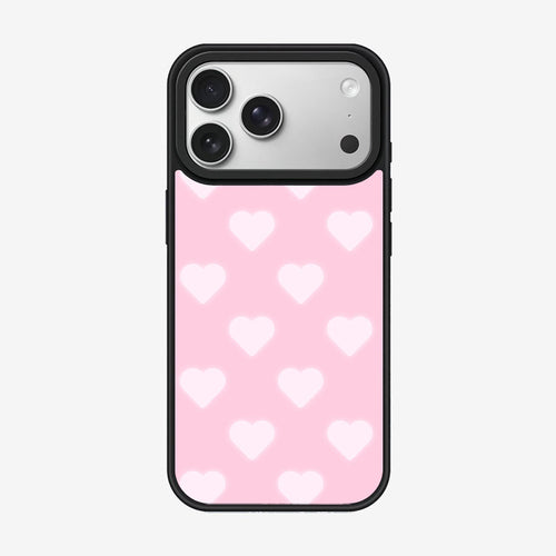Casey Neon Heart Pink Magnetic Matte Phone Case – Anti-Fingerprint Protective Cover