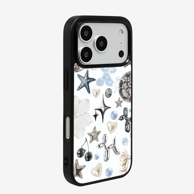 Casey Silver Salt Star Dream Magnetic Matte Phone Case – Anti-Fingerprint Protective Cover