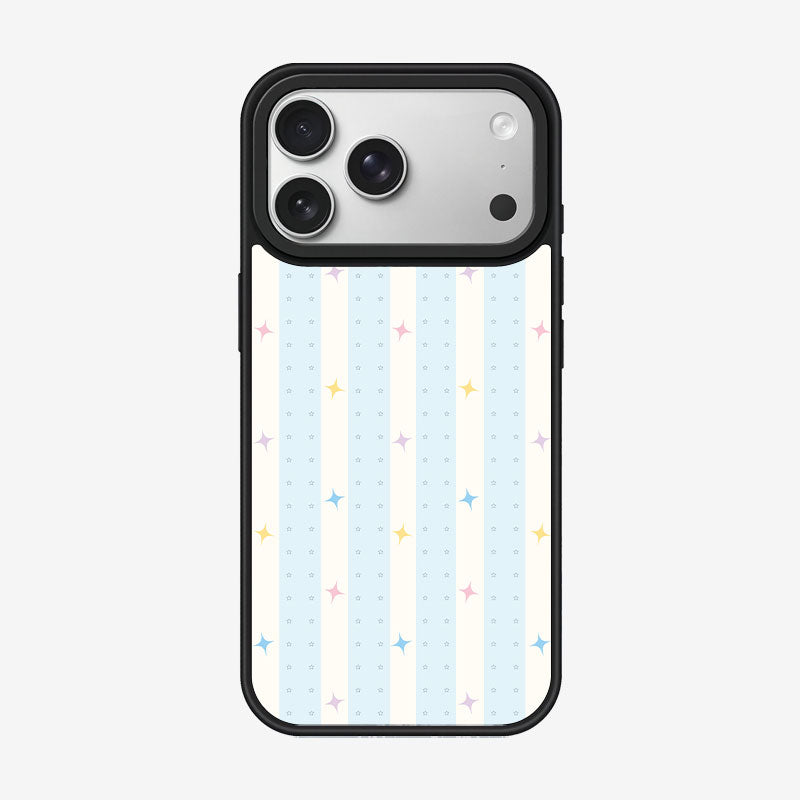 Casey Striped Stars Pastel AG Matte Phone Case – Playful Stripe & Star Protective Cover