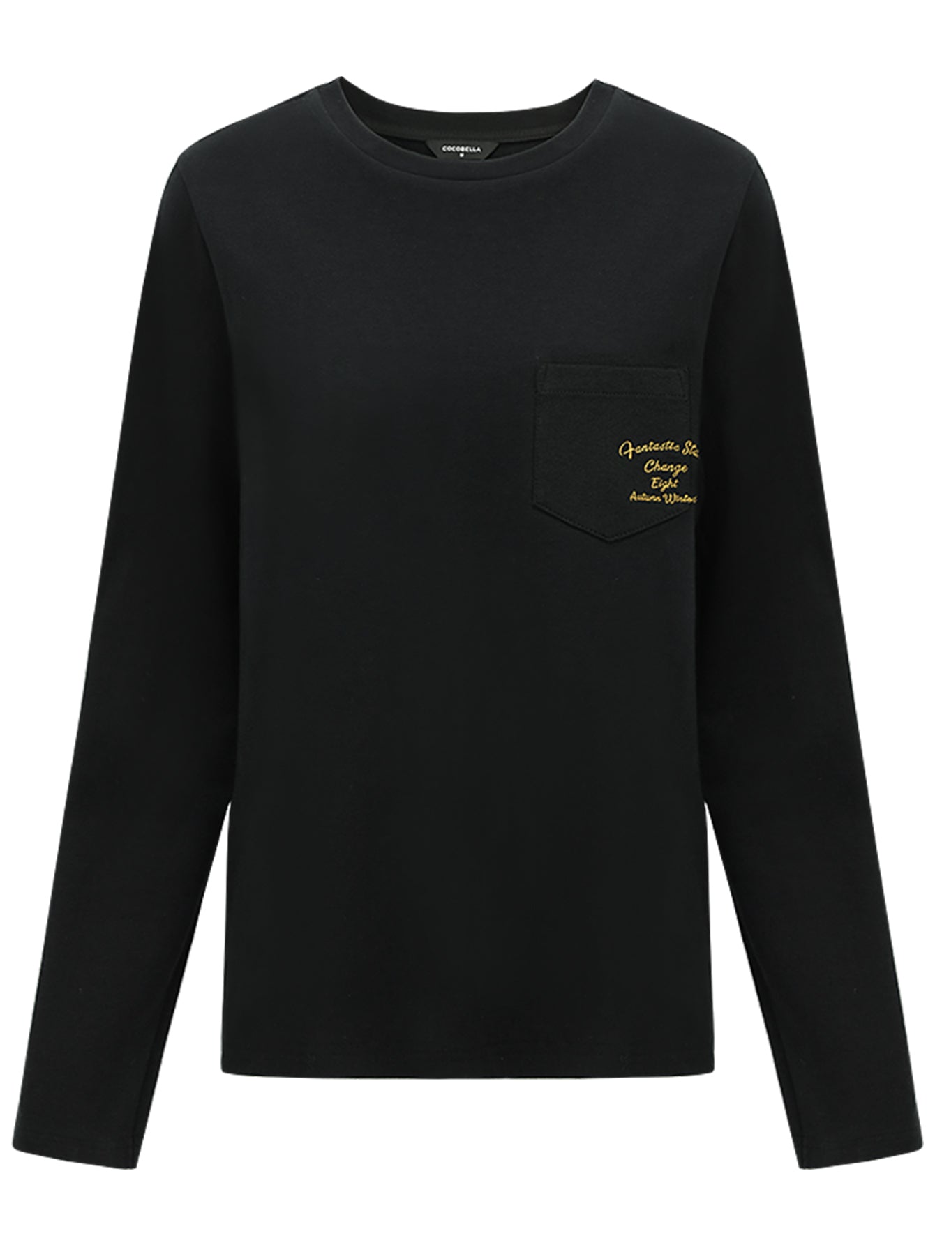 casual days long sleeve tee all black 4