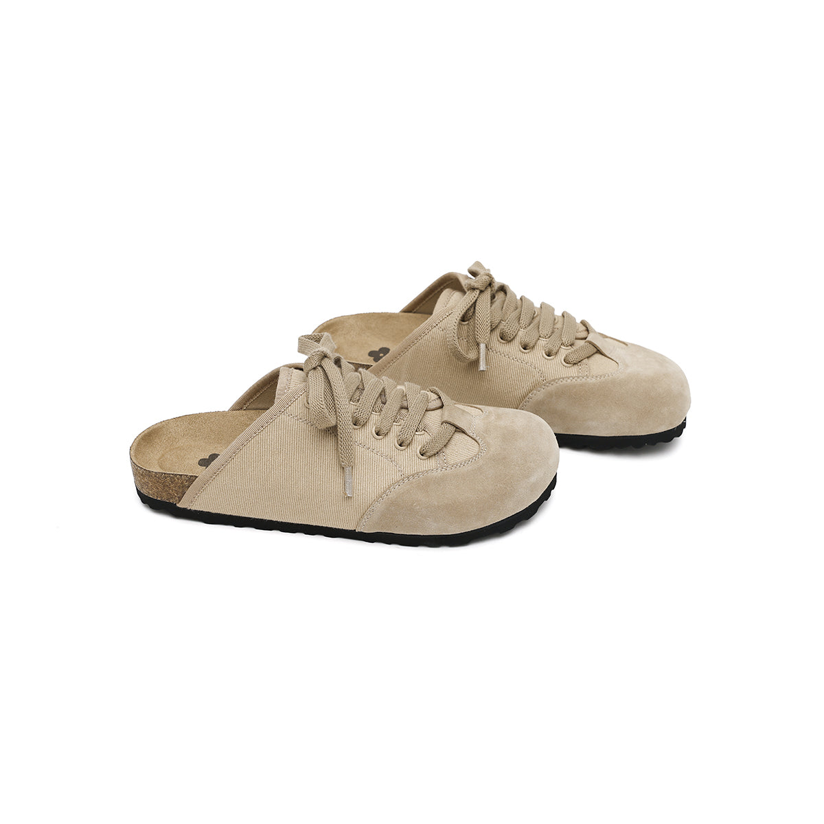 casual flat slip on mules all khaki 4