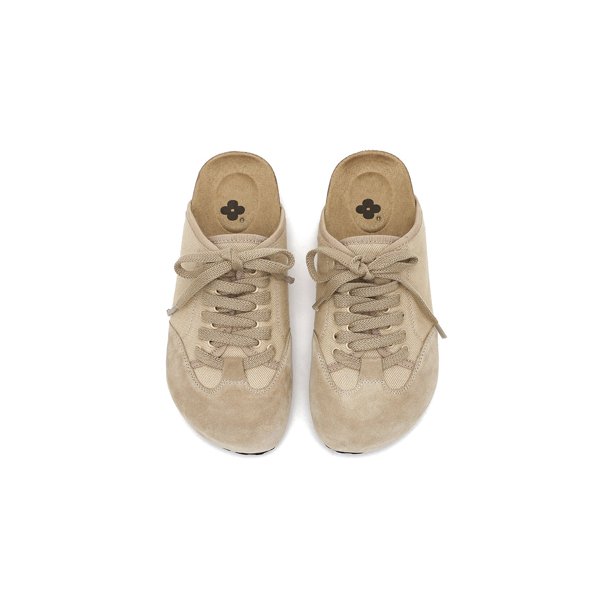 casual flat slip on mules all khaki 5