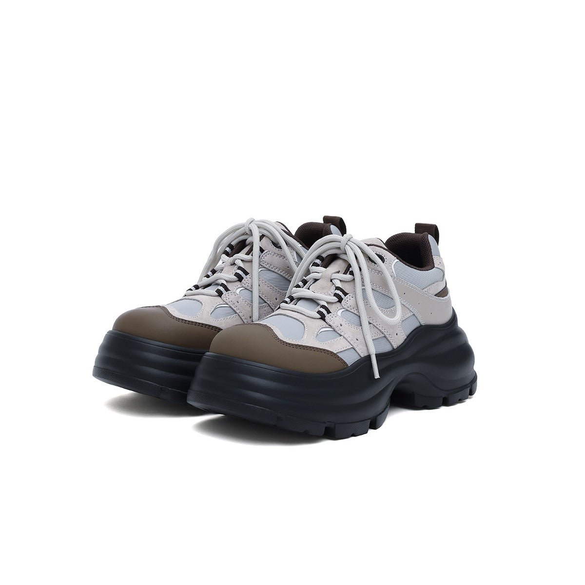 casual round toe platform sneakers all blue 2