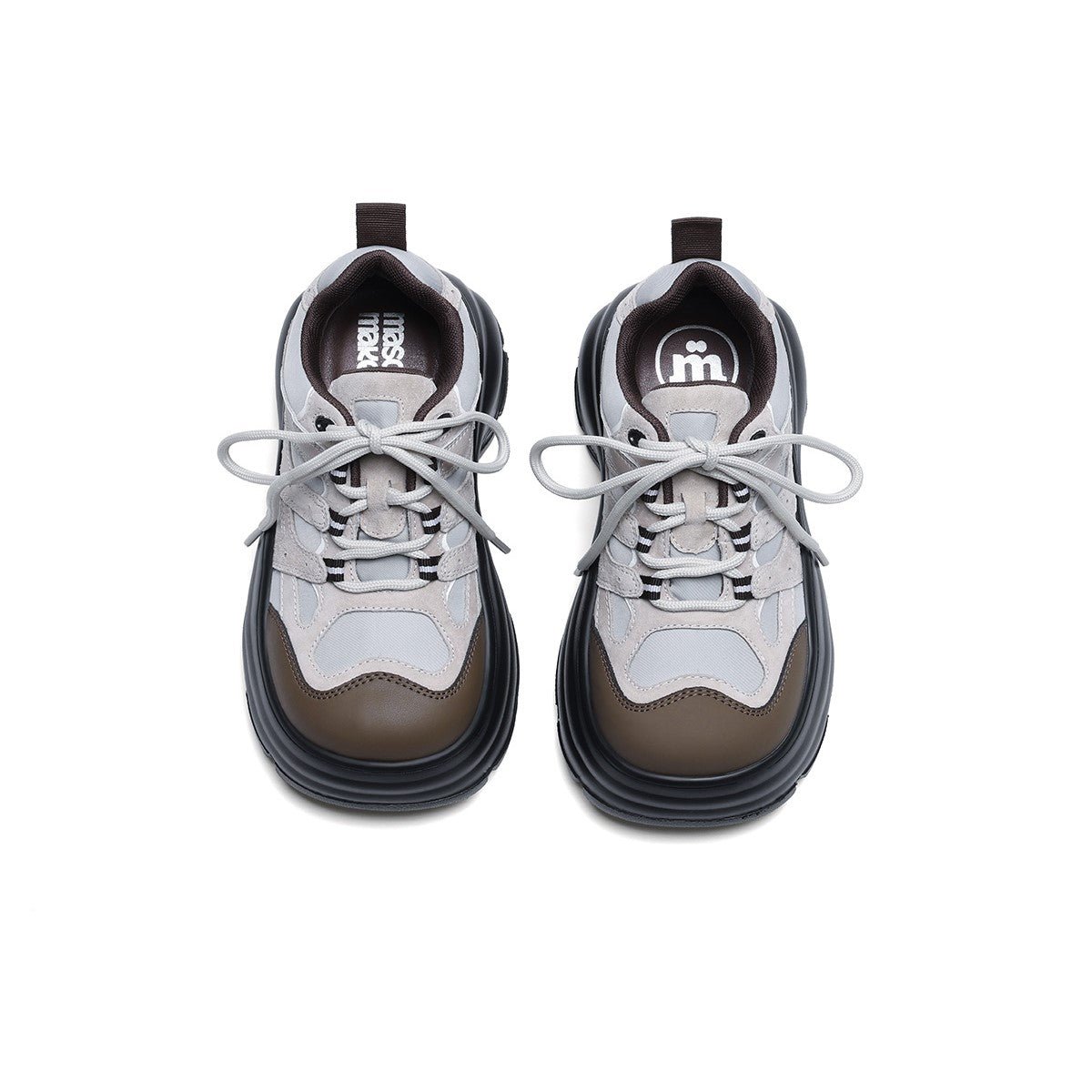 casual round toe platform sneakers all blue 5