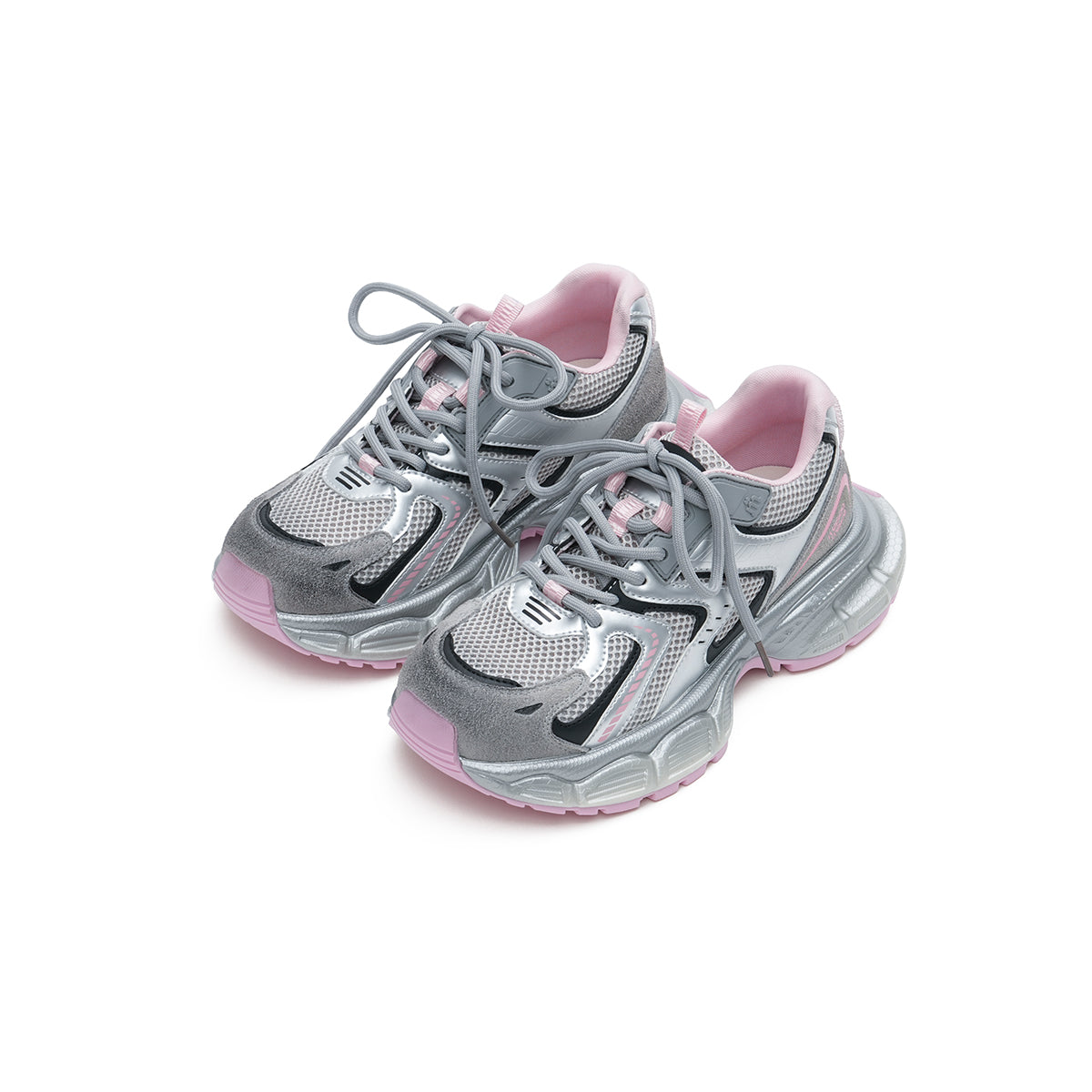 casually comfortable running shoes all pink 2