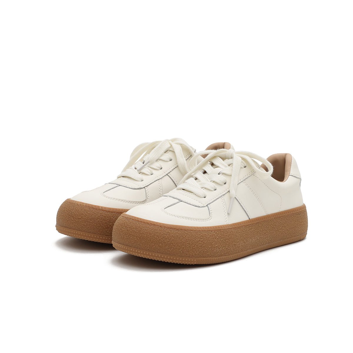 casually cool sneakers all beige 2