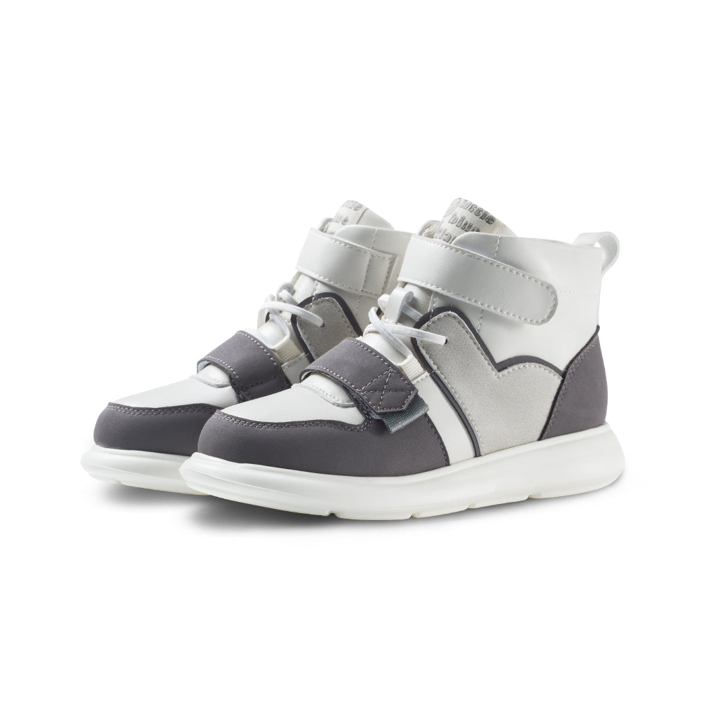 channing extra lightweight kids high top sneakers all charcoal 3
