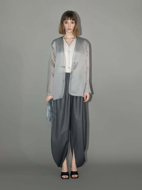 charcoal wide leg side slit satin balloon pants all charcoal 1