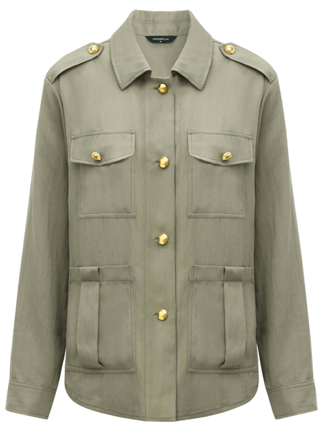 chic green workwear jacket all green 4