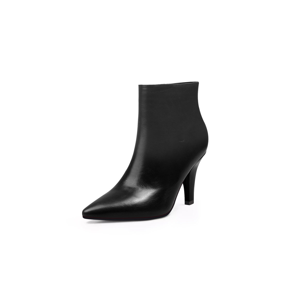 chic monotone ankle boots all black 2