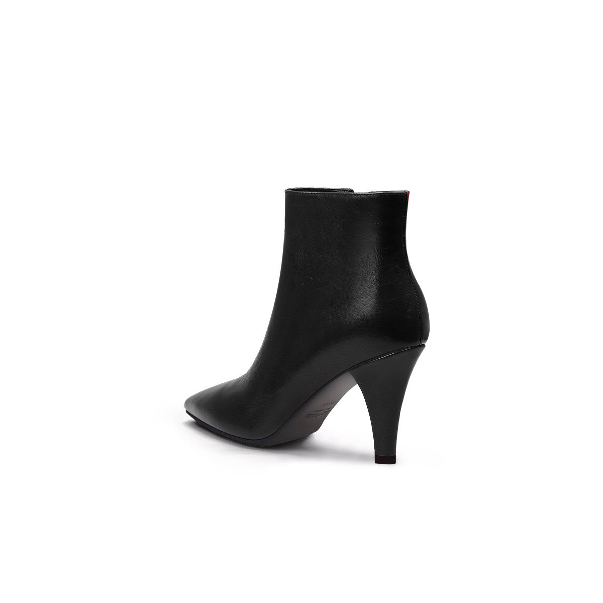 chic monotone ankle boots all black 4