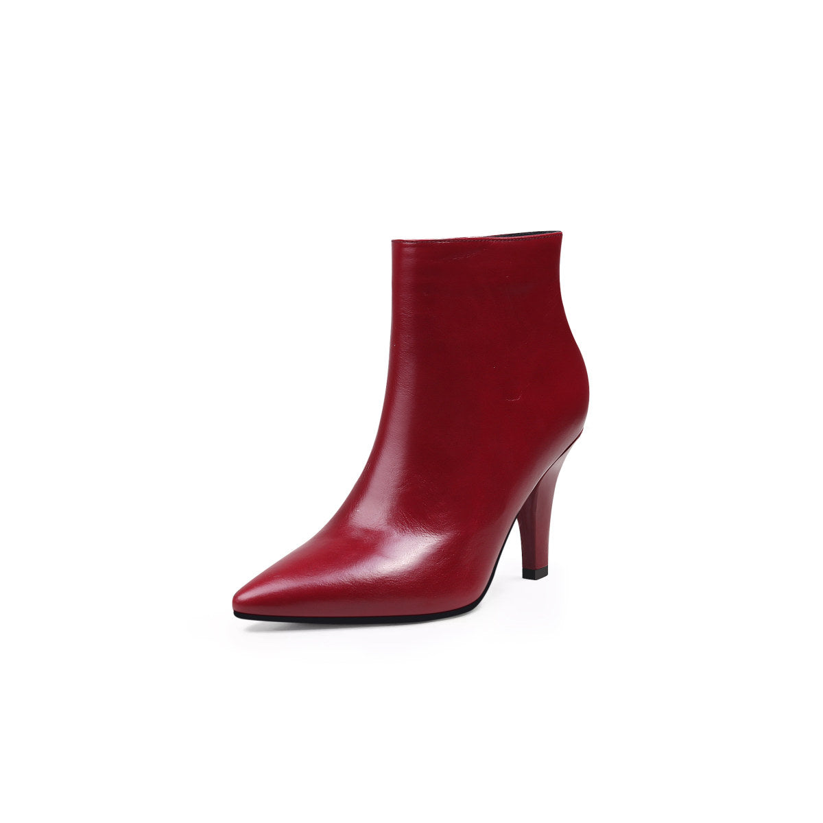 chic monotone ankle boots all wine 2