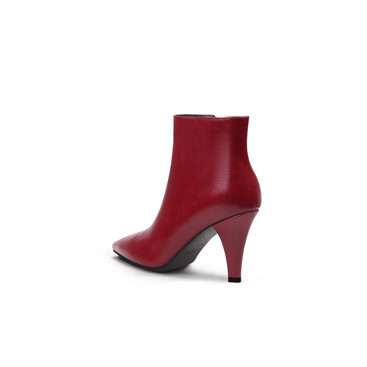 chic monotone ankle boots all wine 4