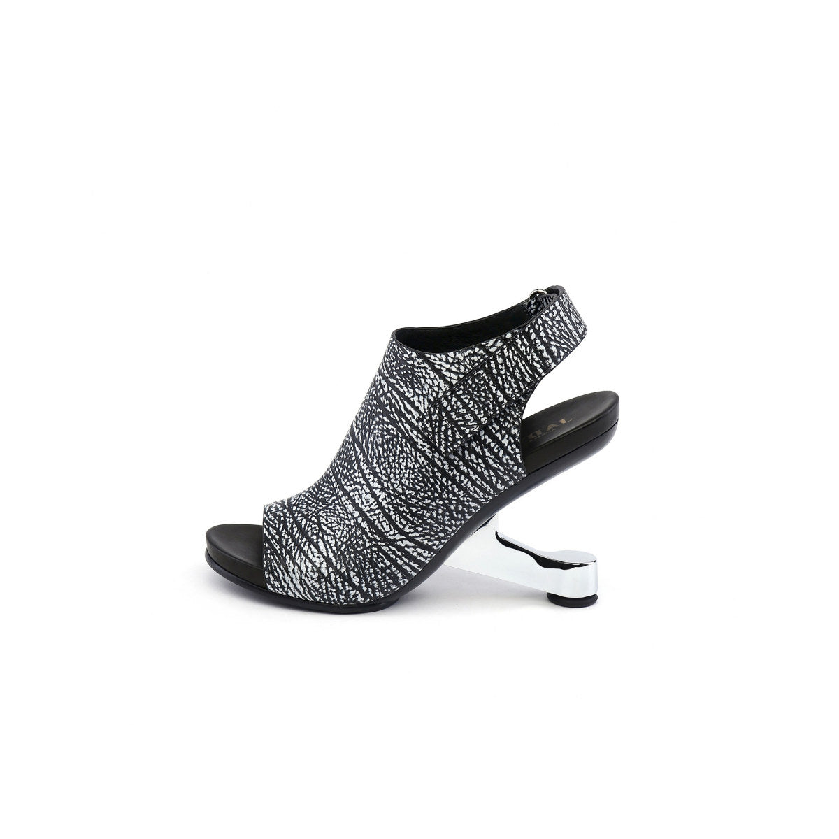 chic open toe slingback ankle boots all white 1