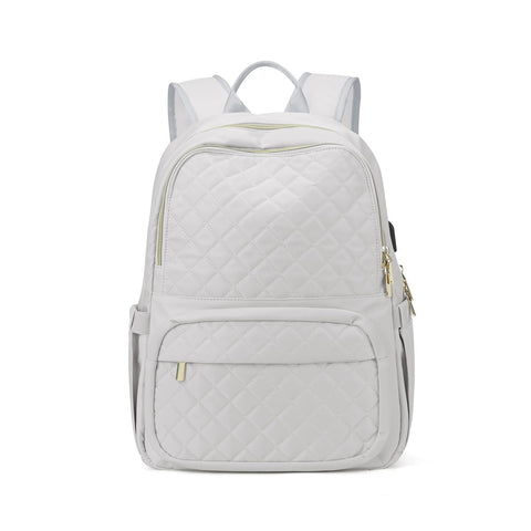 Chic Quilted Flight Approved Backpack