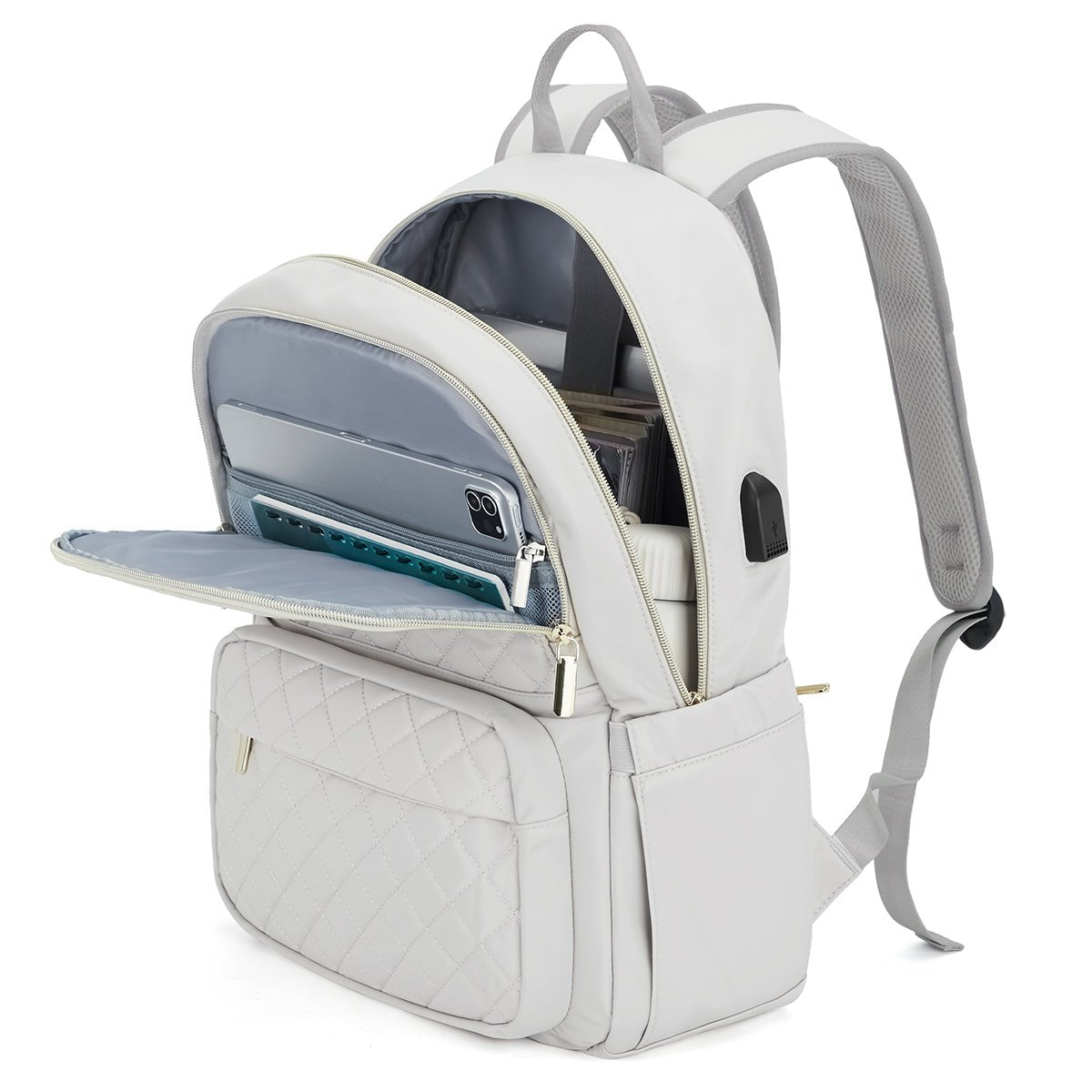 Chic Quilted Flight Approved Backpack - 0cm