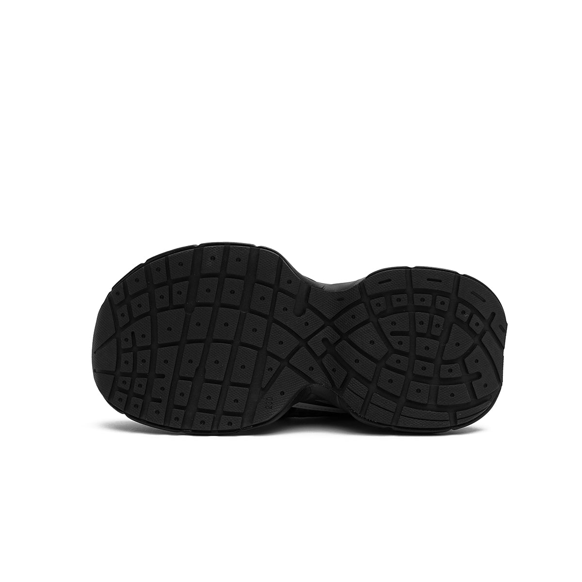 chunky athletic sneakers all black 4