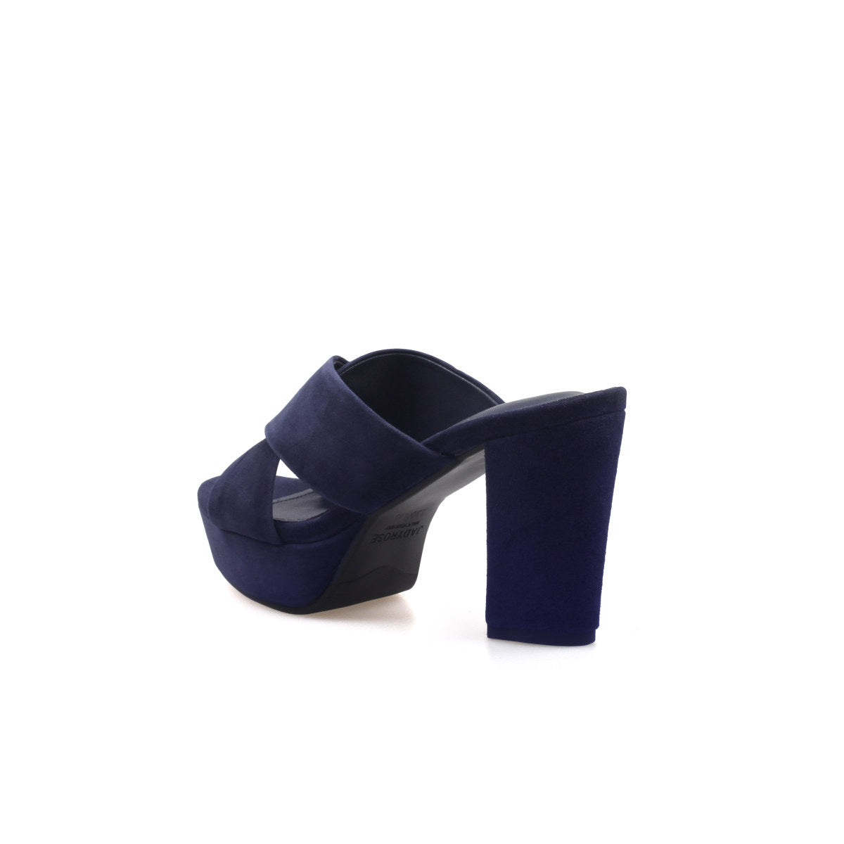 chunky criss cross platform mules all navy 3
