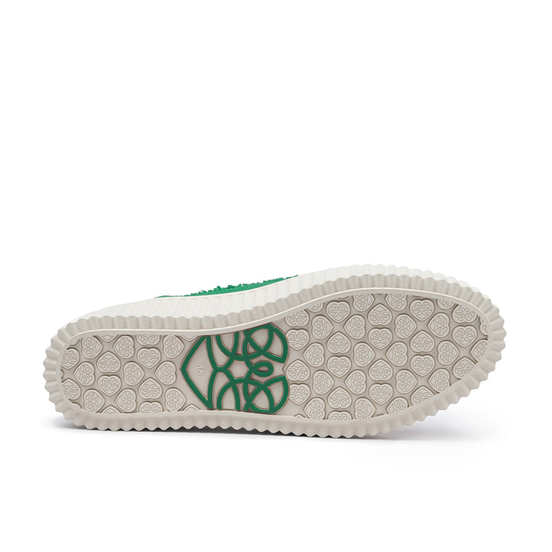 Chunky Platform Knit Sneakers – Colorblock Casual Shoes