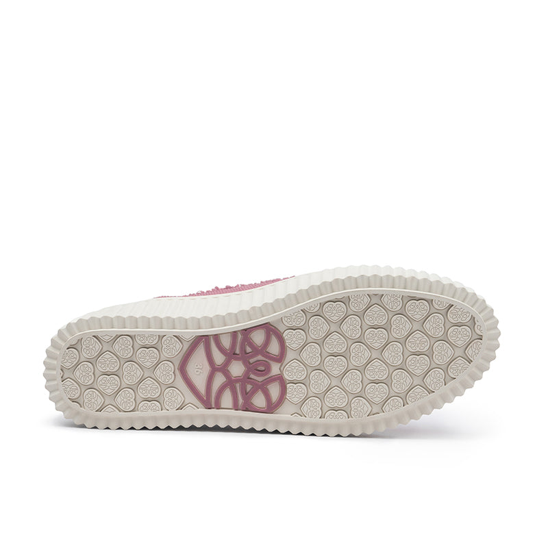 Chunky Platform Knit Sneakers – Colorblock Casual Shoes