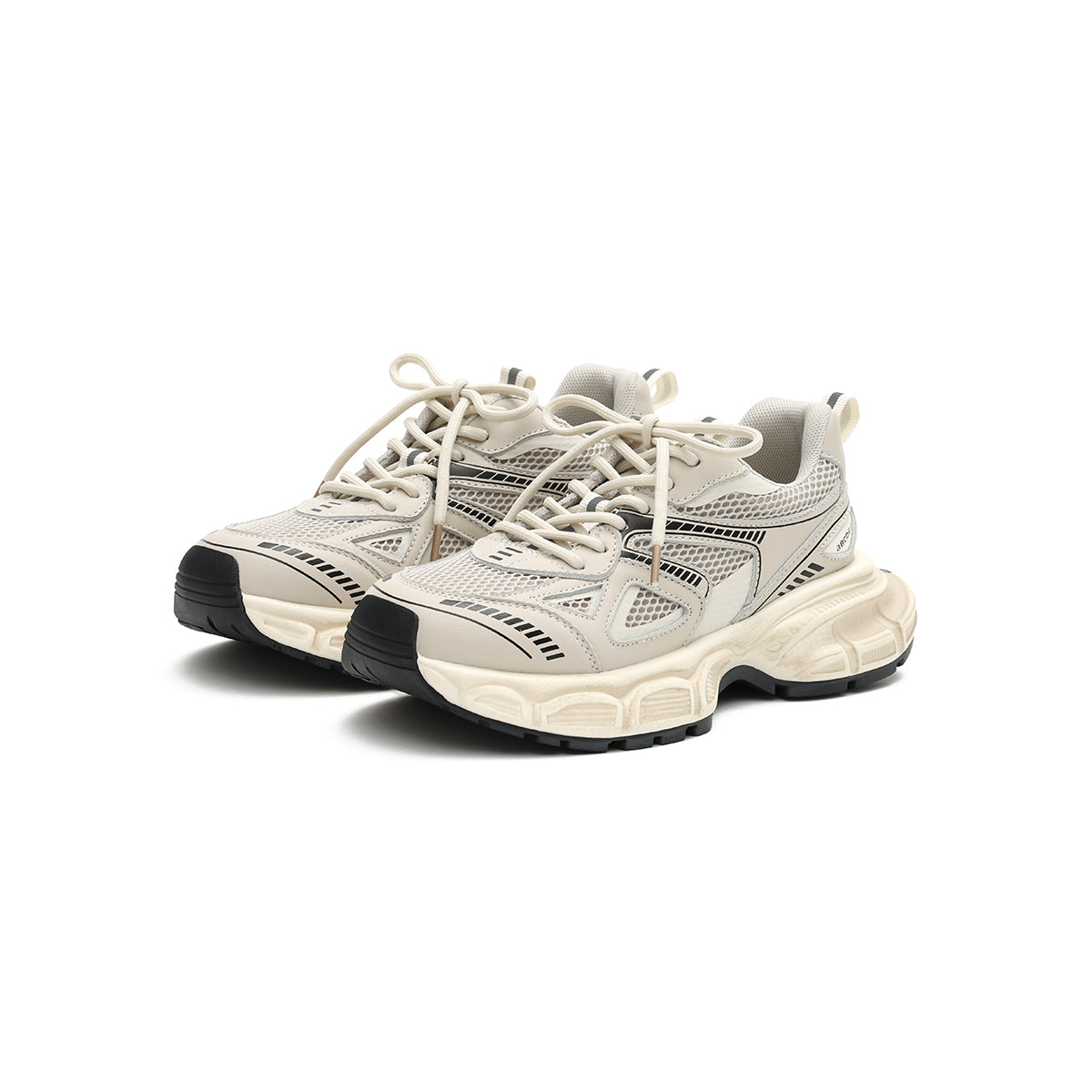 chunky streetstyle sneakers all beige 2
