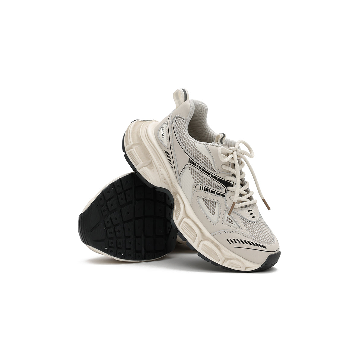 chunky streetstyle sneakers all beige 4