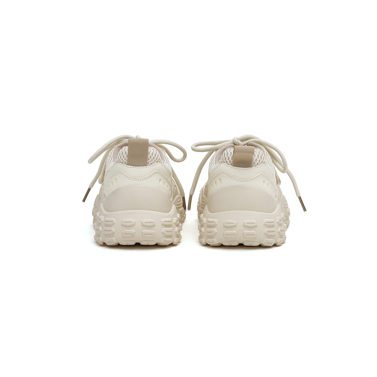 chunky wavy sneakers all beige 3