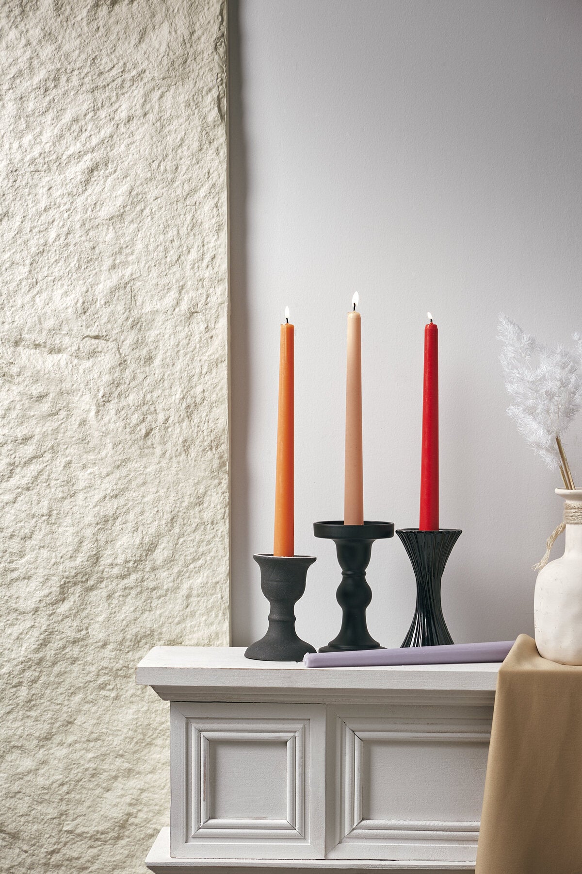 Citrus Breeze Colored Taper Candles