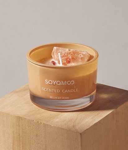 Citrus Breeze Crystal Infused Scented Candle