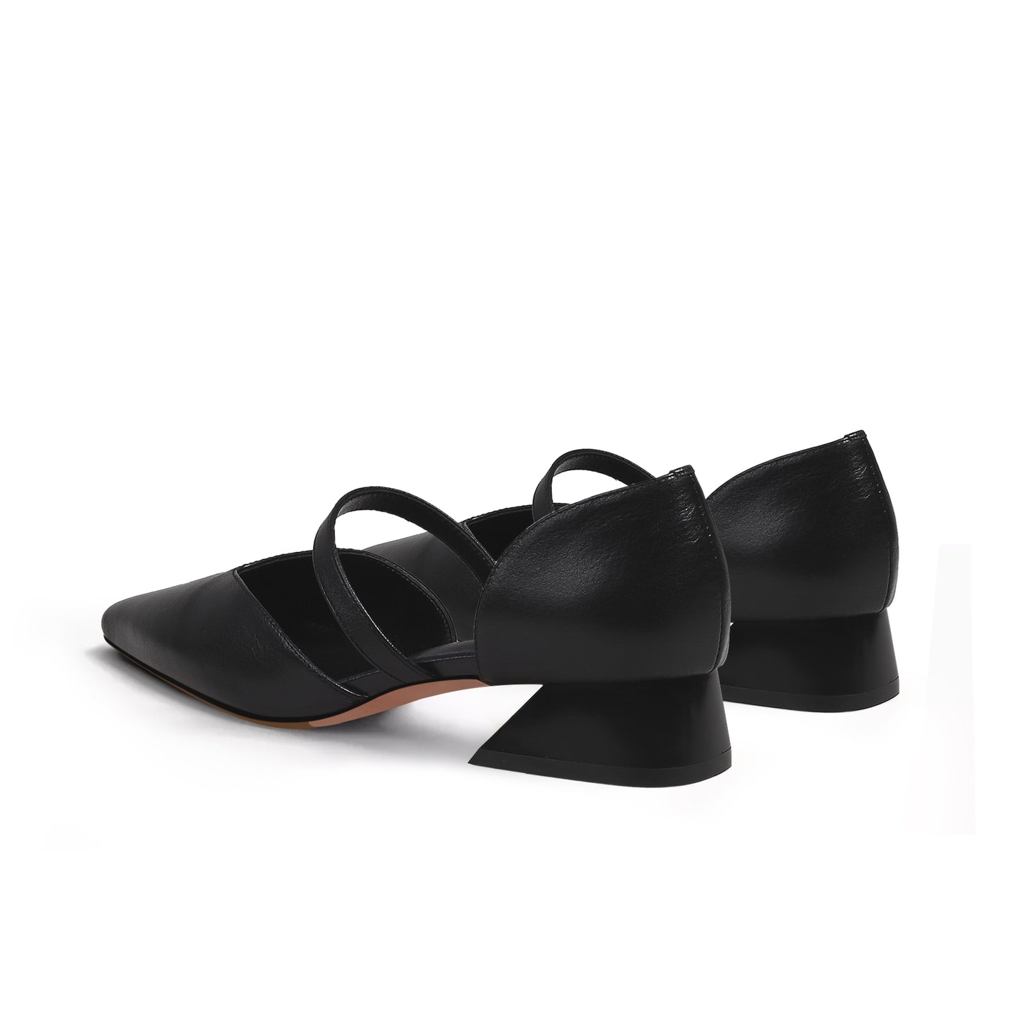 city casual cut out heels all black 5