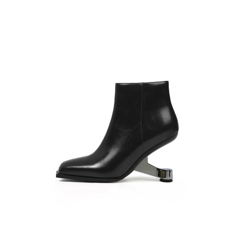 Classic Autumn Leather Ankle Boots