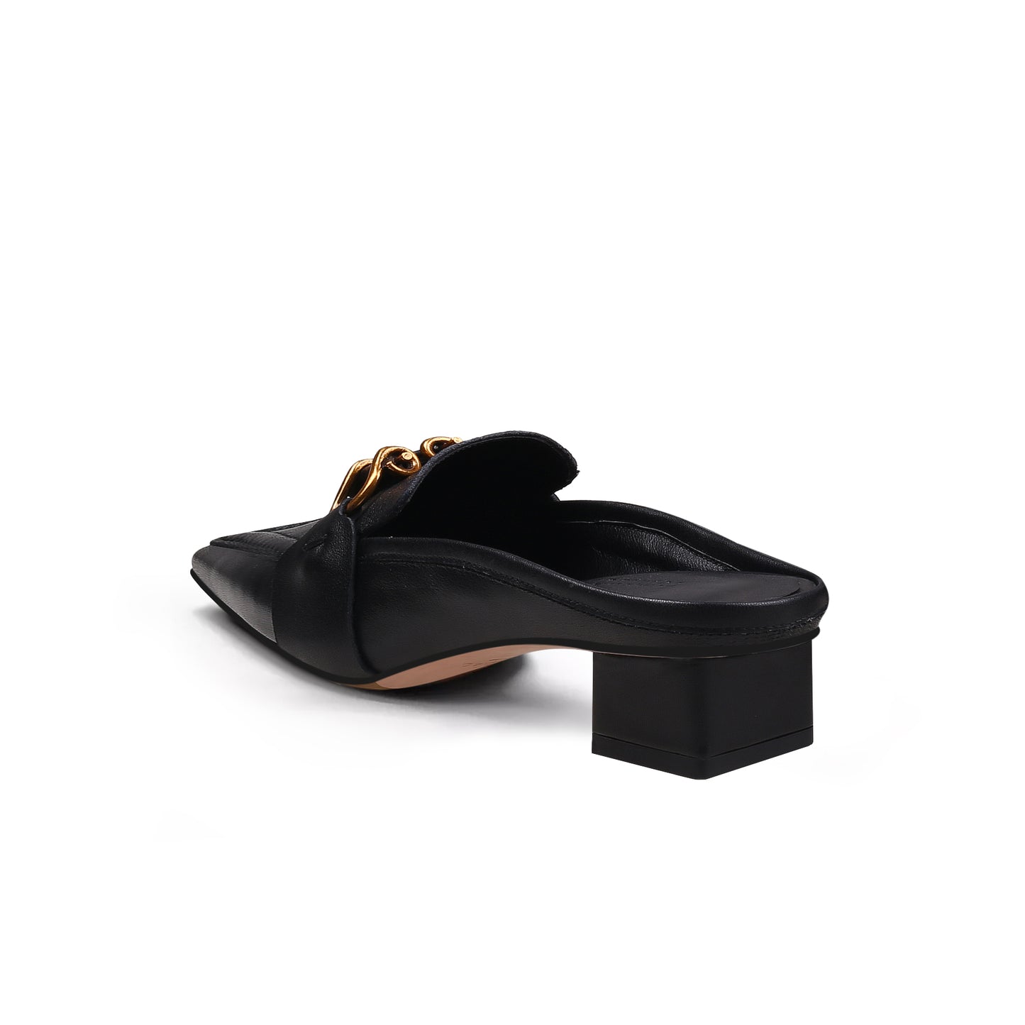 classic chain slip on mules all black 4