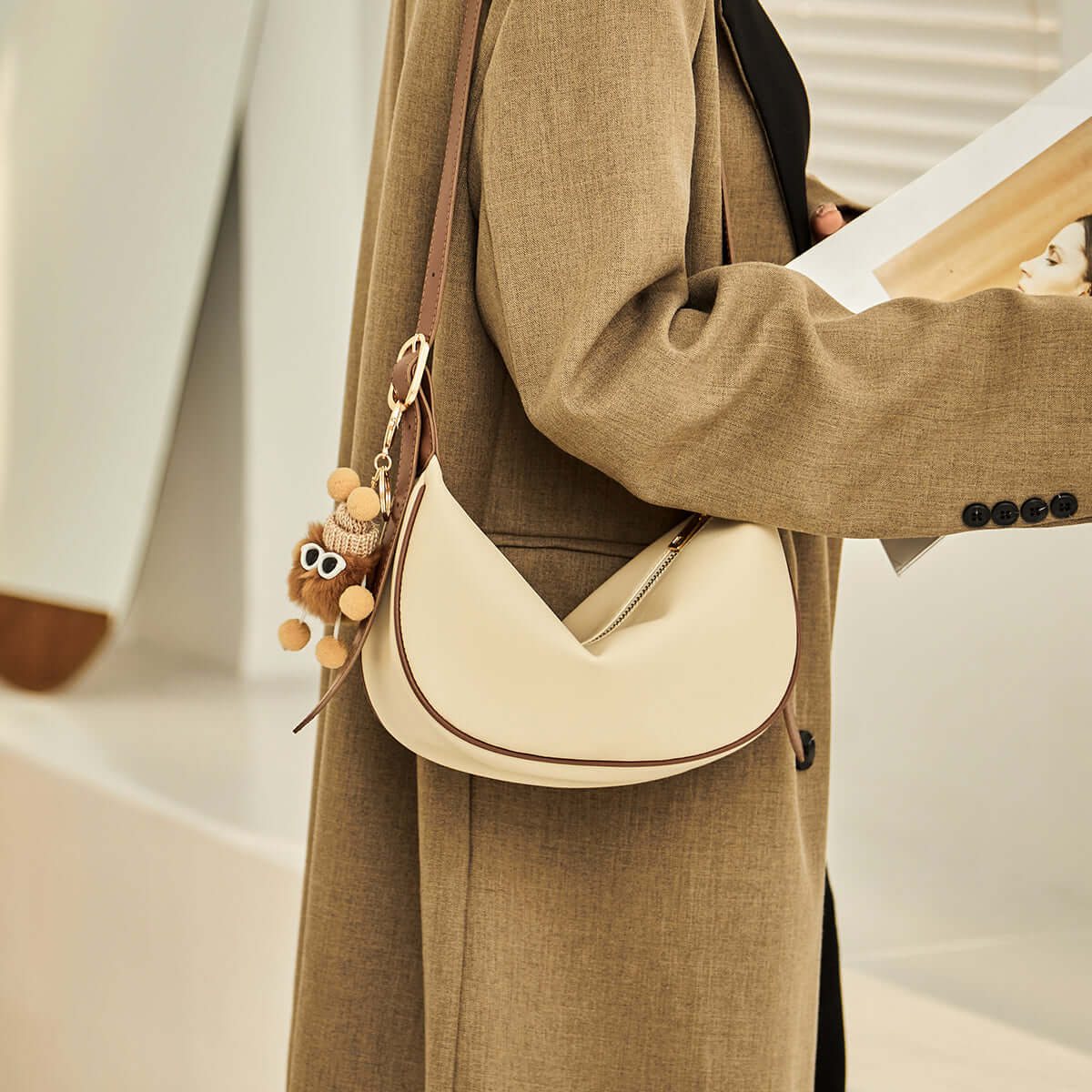 classic isabella crossbody shoulder bag beige 7