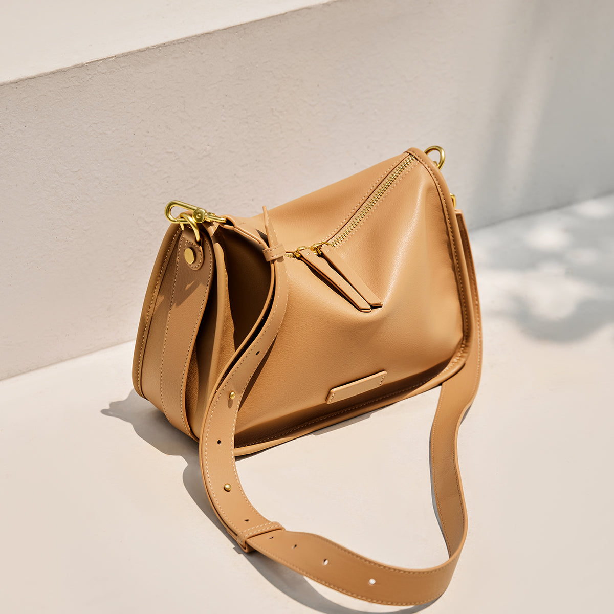 Classic Julie Leather Slouch Shoulder Bag