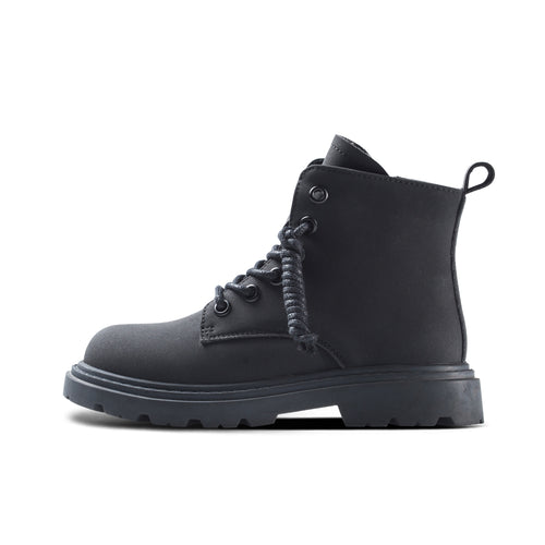 classic kids black combat boots all black 1