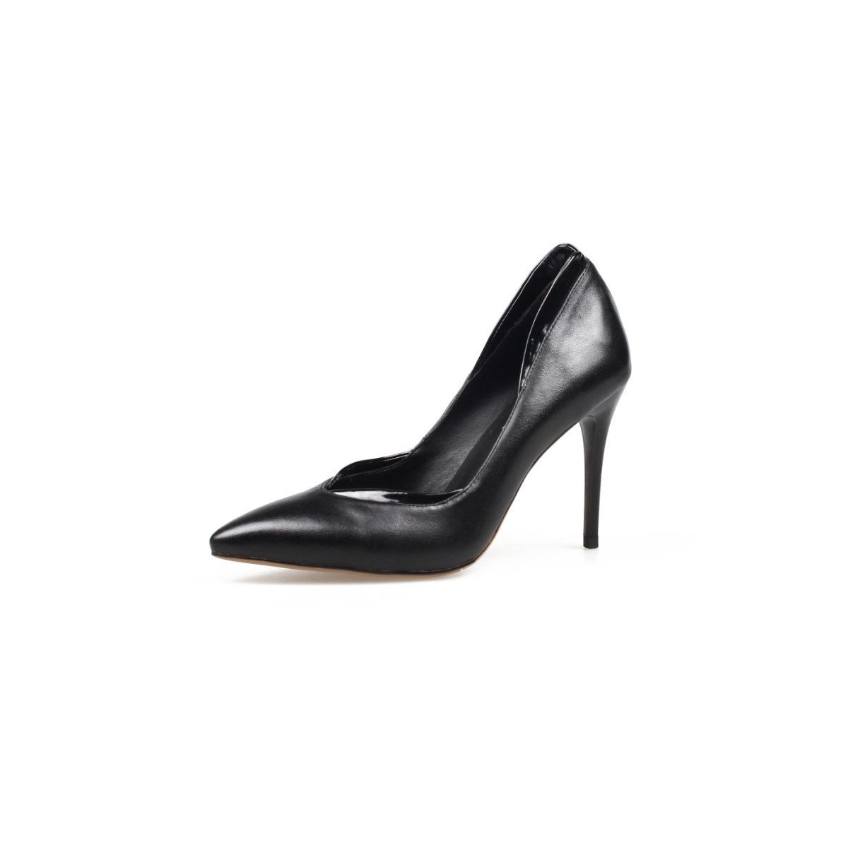classic pointed toe stilettos all black 2