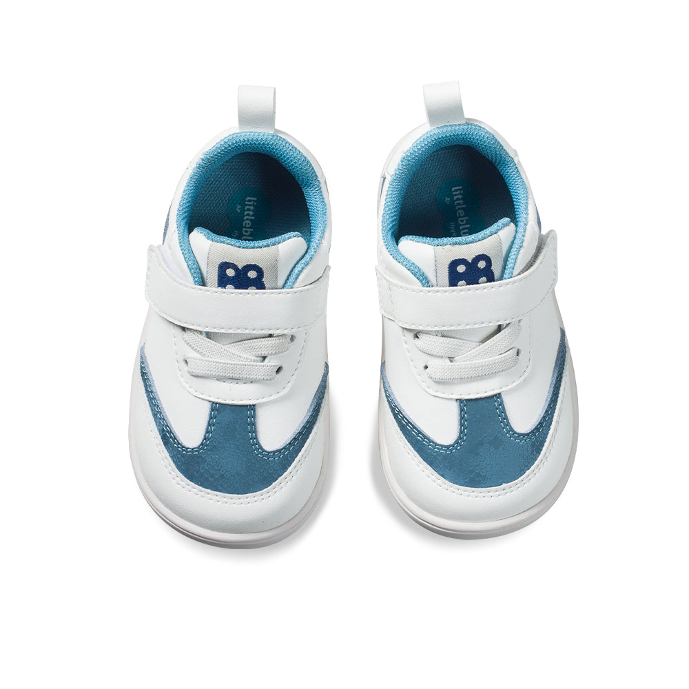 classic soft sole non slip pre walker baby sneakers all blue 4