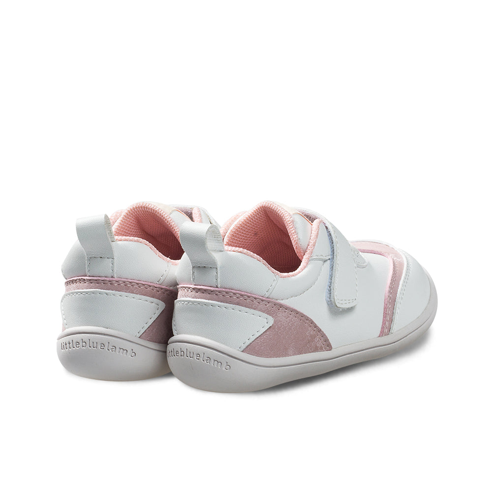 classic soft sole non slip pre walker baby sneakers all pink 4