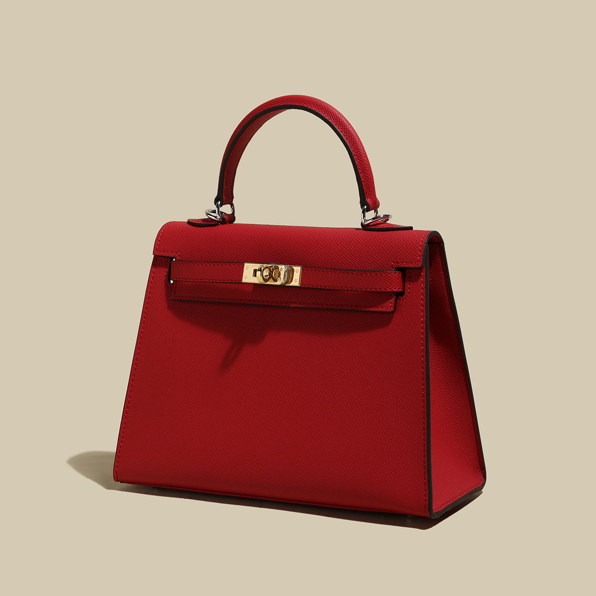 Classic Top-Handle Leather Bag